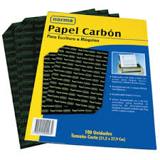 papel carbon carta para maquina cj *100 und