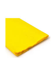 papel crepe sencillo amarillo pqt *10 und