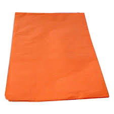 papel seda naranja de 52 x 76 cm pqt *25 und